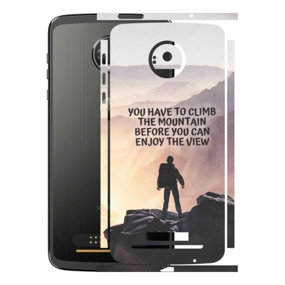 Motorola Phone Skins (All Models) - Motivational Hiking Mountain - Matte Finish (M-28) Motorola Moto Z