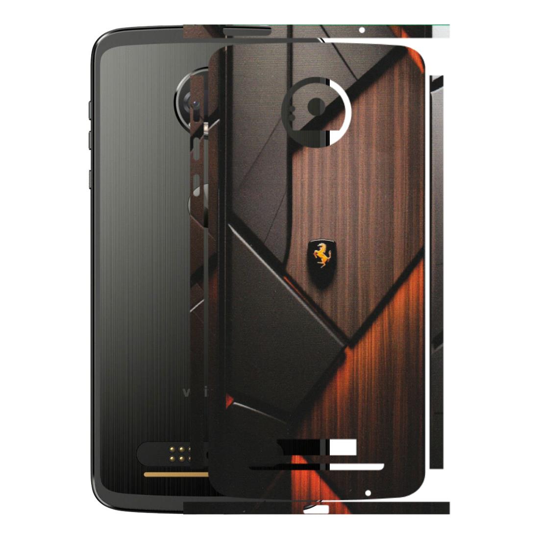 Motorola Phone Skins (All Models) - Lambo Beauty Wood Pattern Sober - Matte Finish (M-51) Motorola Moto Z