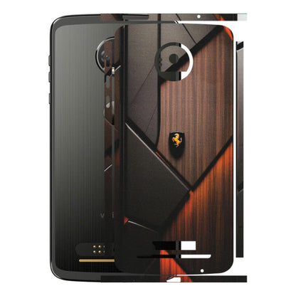 Motorola Phone Skins (All Models) - Lambo Beauty Wood Pattern Sober - Matte Finish (M-51) Motorola Moto Z