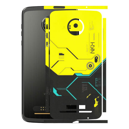 Motorola Phone Skins (All Models) - Black Yellow Technica - Matte Finish (M-53) Motorola Moto Z