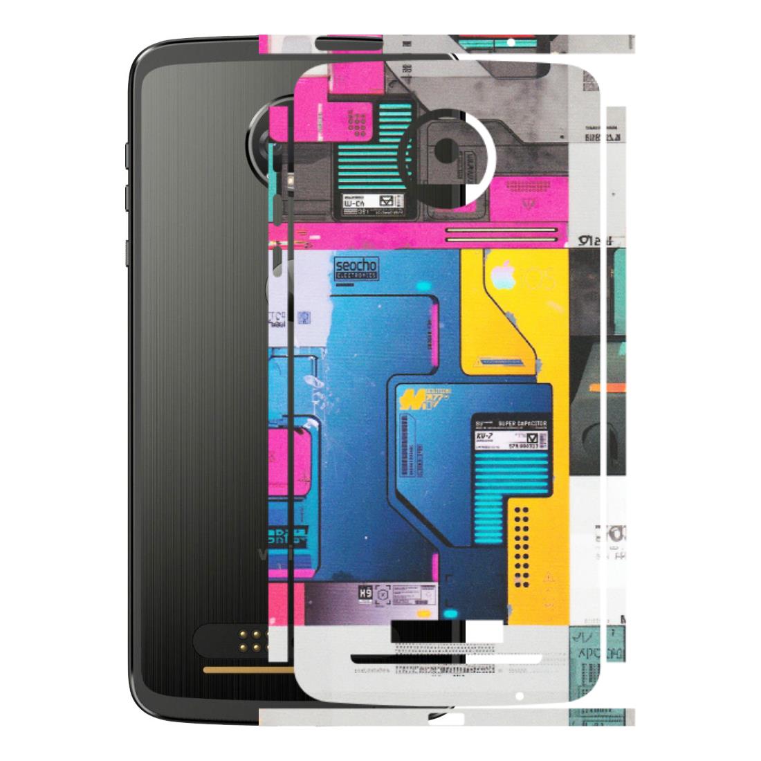 Motorola Phone Skins (All Models) - Colourfull Motherboard Internals - Matte Finish (M-55) Motorola Moto Z