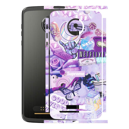 Motorola Phone Skins (All Models) - Supreme Purple Magic - Matte Finish (M-88) Motorola Moto Z