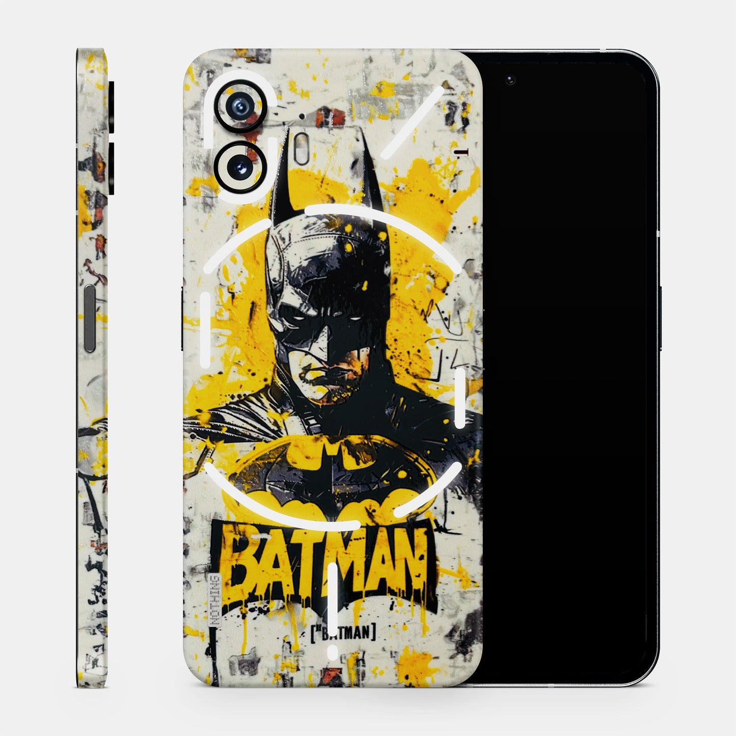 Batman Yellow BT 3D Embossed Phone Skin