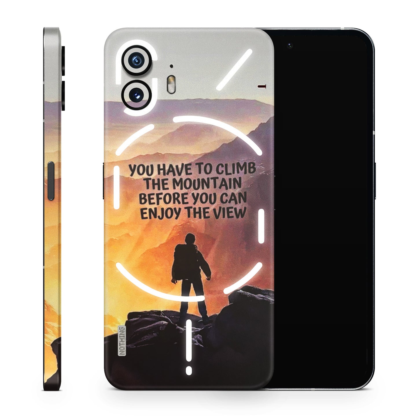 Motivational Hiking Mountain Matte Finish Phone Skin