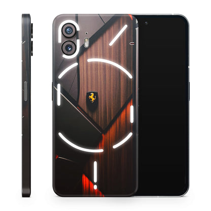 Lambo Beauty Wood Pattern Sober Matte Finish Phone Skin