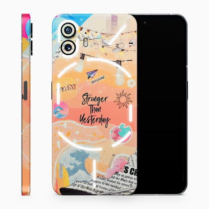 Stronger Then Yesterday Matte Finish Phone Skin