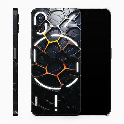 New Abstract Graphite Tiles Matte Finish Phone Skin