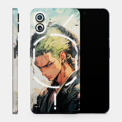 New Roronoa Zoro One Picece Anime Matte Finish Phone Skin