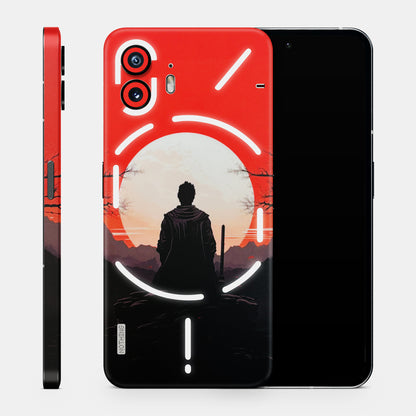 Samurai Anime Matte Finish Phone Skin