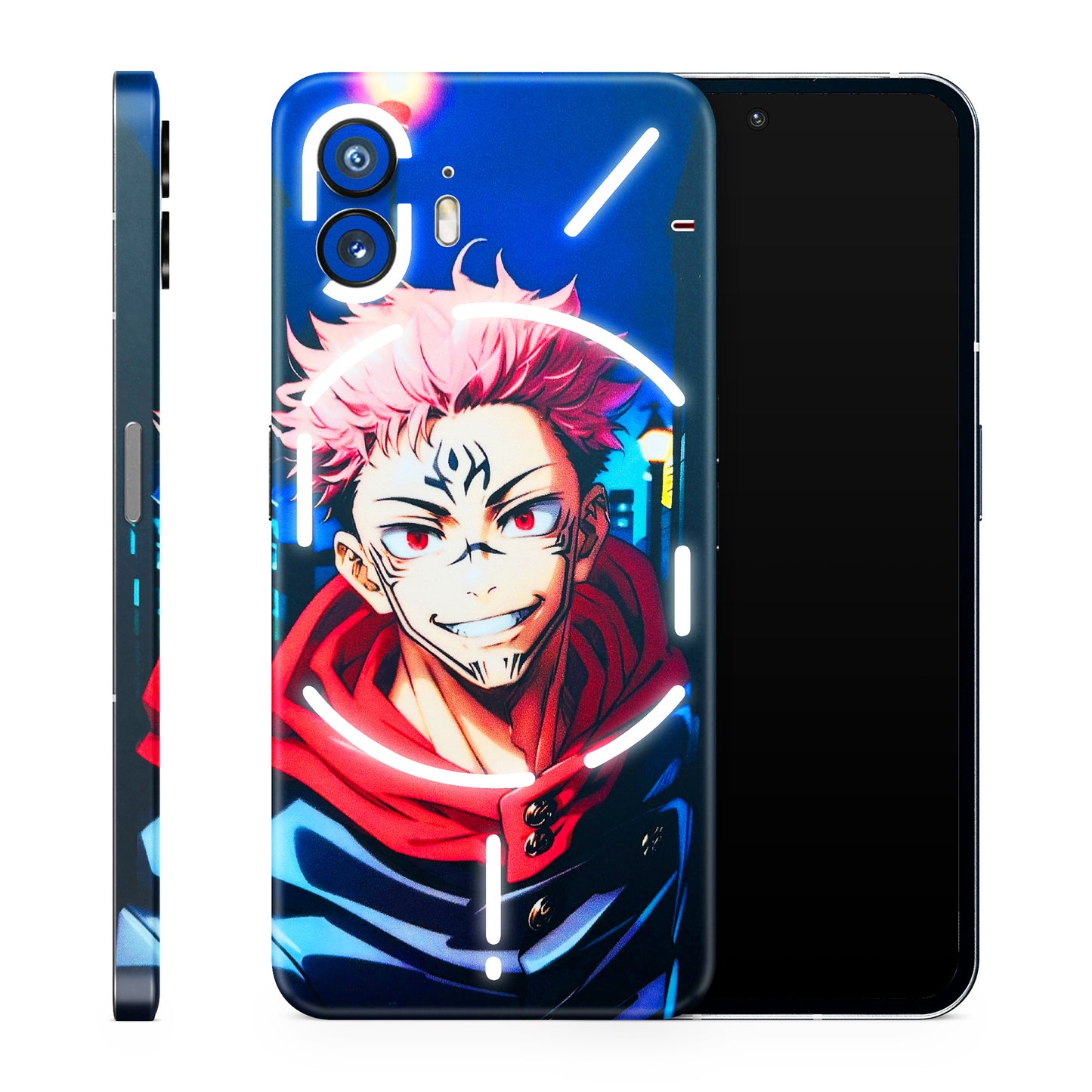 Yuji Itadori Funny Face Anime Matte Finish Phone Skin