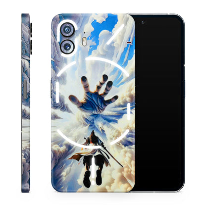 Big Hand With Monkey King 3D Embossed Phone Skin