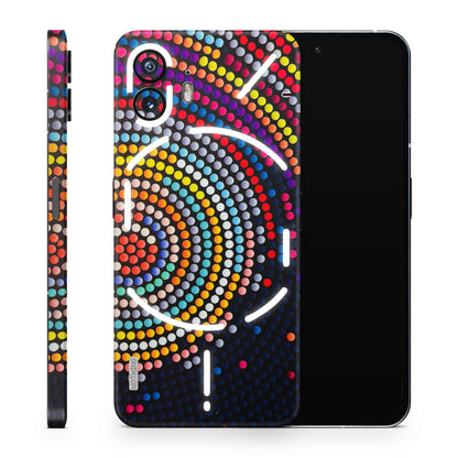 Rainbow Dot Mandala Matte Finish Phone Skin