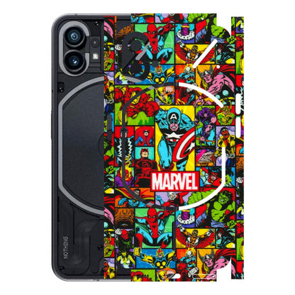 Nothing Phone Skins (All Models) - MARVELOUS Comic Characters - 3D Embossed Finish (L-129) Nothing Phone 1 5G