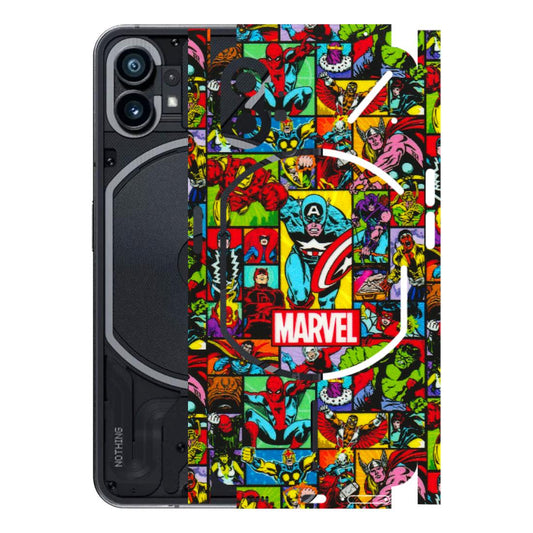 Nothing Phone Skins (All Models) - MARVELOUS Comic Characters - 3D Embossed Finish (L-129) Nothing Phone 1 5G