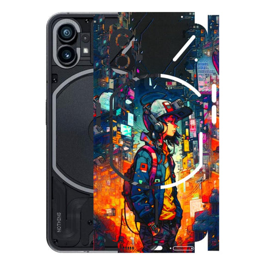 Nothing Phone Skins (All Models) - Street Anime Guy - 3D Embossed Finish (L-158) Nothing Phone 1 5G