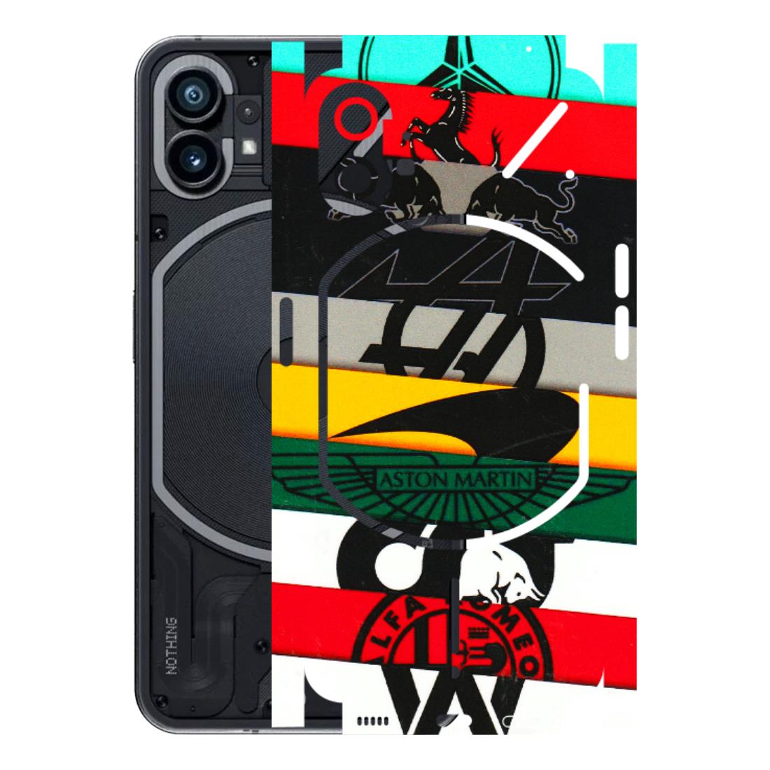 Nothing Phone Skins (All Models) - Multi Designer Brands 3D - 3D Embossed Finish (L-187) Nothing Phone 1 5G