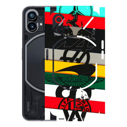 Nothing Phone Skins (All Models) - Multi Designer Brands 3D - 3D Embossed Finish (L-187) Nothing Phone 1 5G
