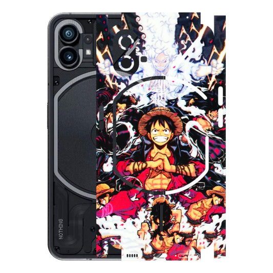 Nothing Phone Skins (All Models) - Luffy Anime Character - 3D Embossed Finish (L-203) Nothing Phone 1 5G