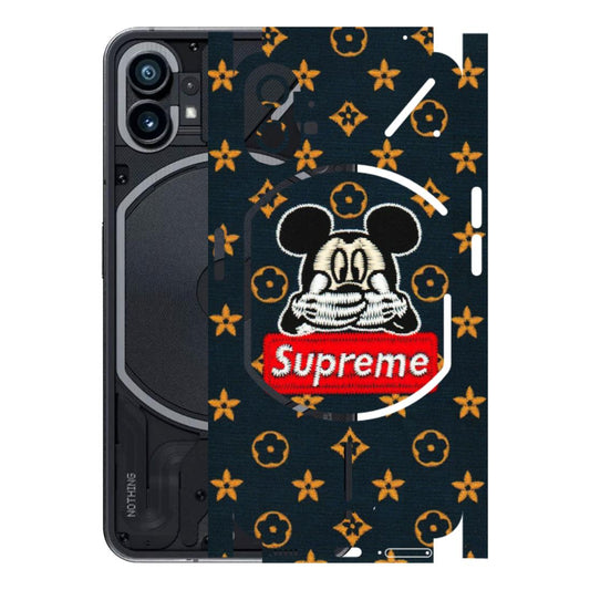 Nothing Phone Skins (All Models) - Mickey Supreme - Matte Finish (M-83) Nothing Phone 1 5G