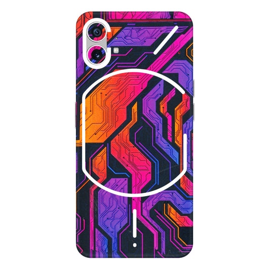 Nothing Phone Skins (All Models) - Tech Circuits Futuristic - 3D Embossed Finish (L-07) Nothing Phone 1 5G