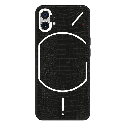 Nothing Phone Skins (All Models) - Snake Leather Black - 3D Embossed Finish (L-107) Nothing Phone 1 5G