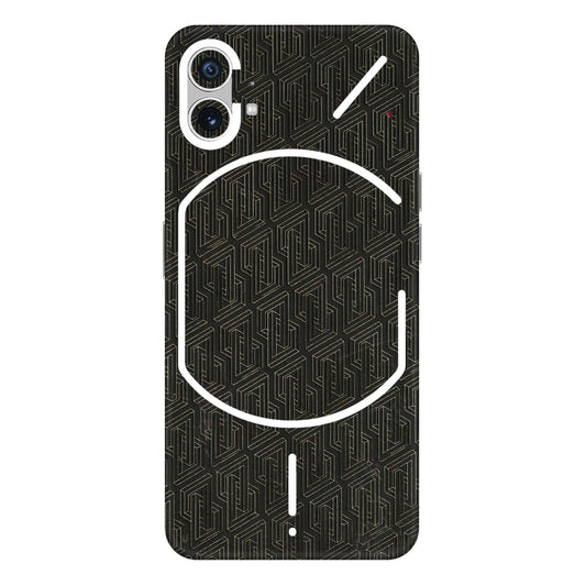Nothing Phone Skins (All Models) - Black Abstract Pattern - 3D Embossed Finish (L-117) Nothing Phone 1 5G