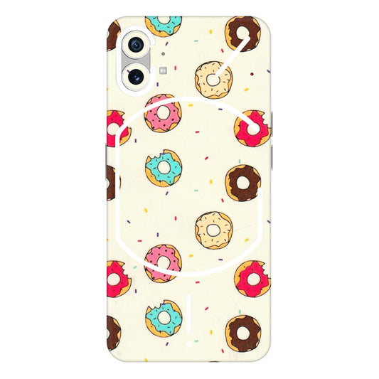 Nothing Phone Skins (All Models) - Mini Donuts Doodle Art - 3D Embossed Finish (L-122) Nothing Phone 1 5G