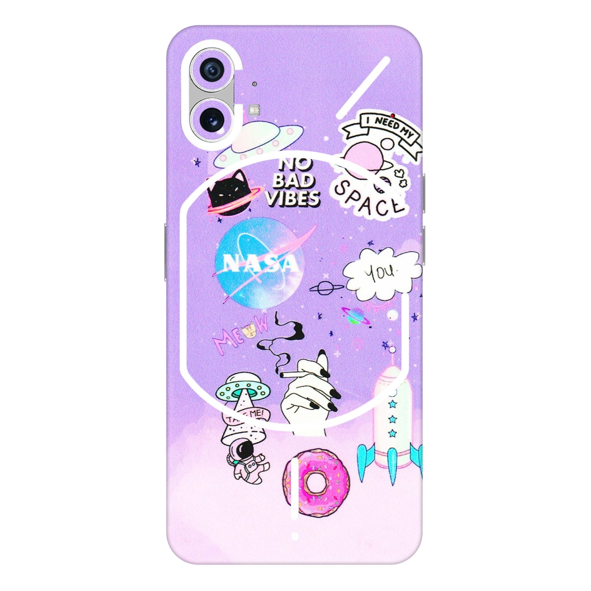 Nothing Phone Skins (All Models) - I Need My Nasa  Skin - 3D Embossed Finish (L-149) Nothing Phone 1 5G