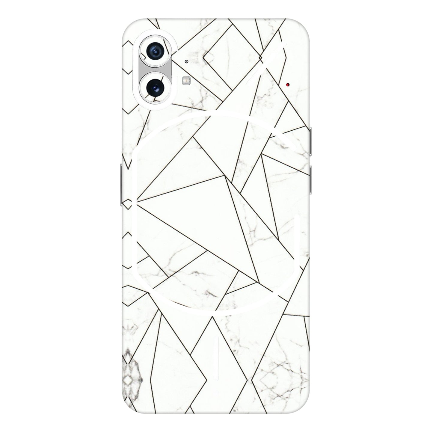 Nothing Phone Skins (All Models) - Luxury White Marble Effect - 3D Embossed Finish (L-168) Nothing Phone 1 5G
