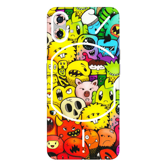 Nothing Phone Skins (All Models) - Angry Funkies - 3D Embossed Finish (L-169) Nothing Phone 1 5G