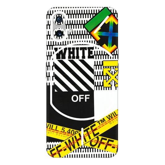 Nothing Phone Skins (All Models) - White Off Abstract - 3D Embossed Finish (L-172) Nothing Phone 1 5G