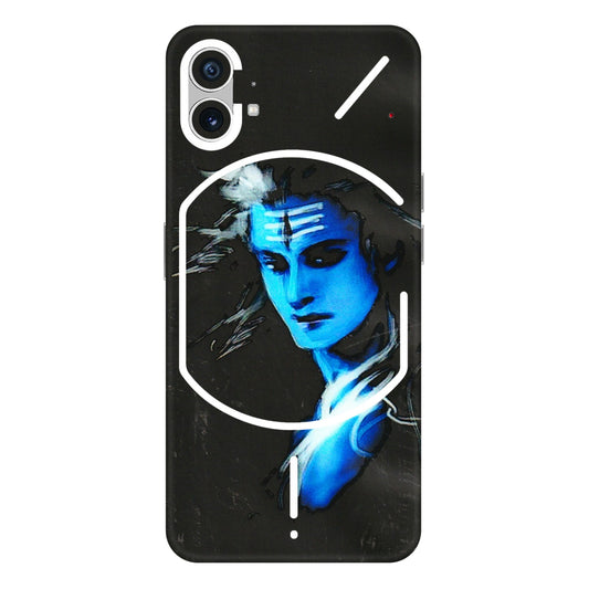 Nothing Phone Skins (All Models) - Har Har Mahadev Blue/Black - 3D Embossed Finish (L-185) Nothing Phone 1 5G
