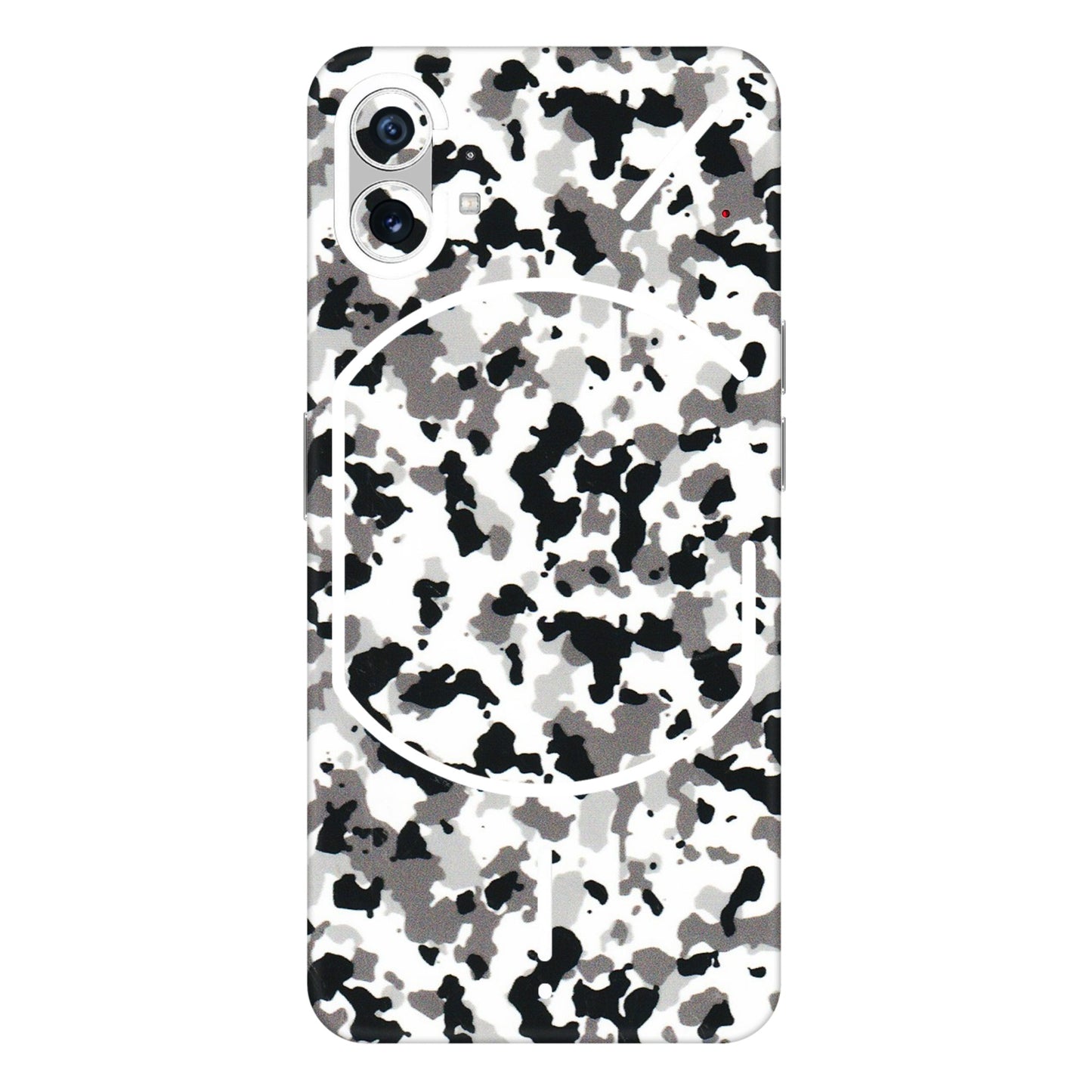 Nothing Phone Skins (All Models) - White Black Camouflage - 3D Embossed Finish (L-18) Nothing Phone 1 5G