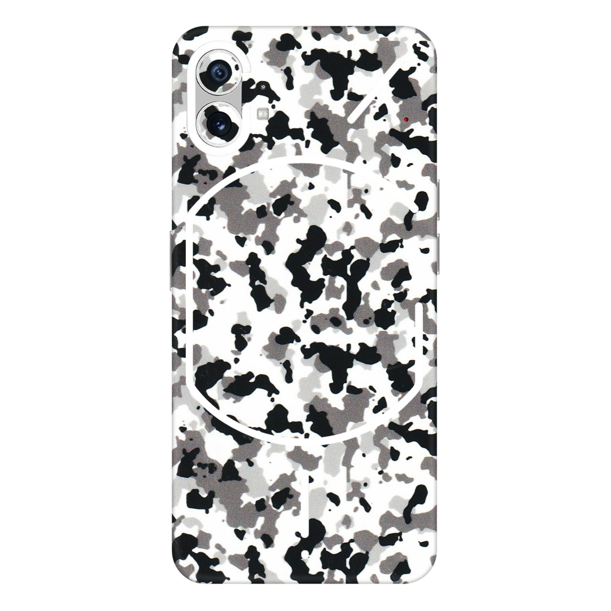 Nothing Phone Skins (All Models) - White Black Camouflage - 3D Embossed Finish (L-18) Nothing Phone 1 5G