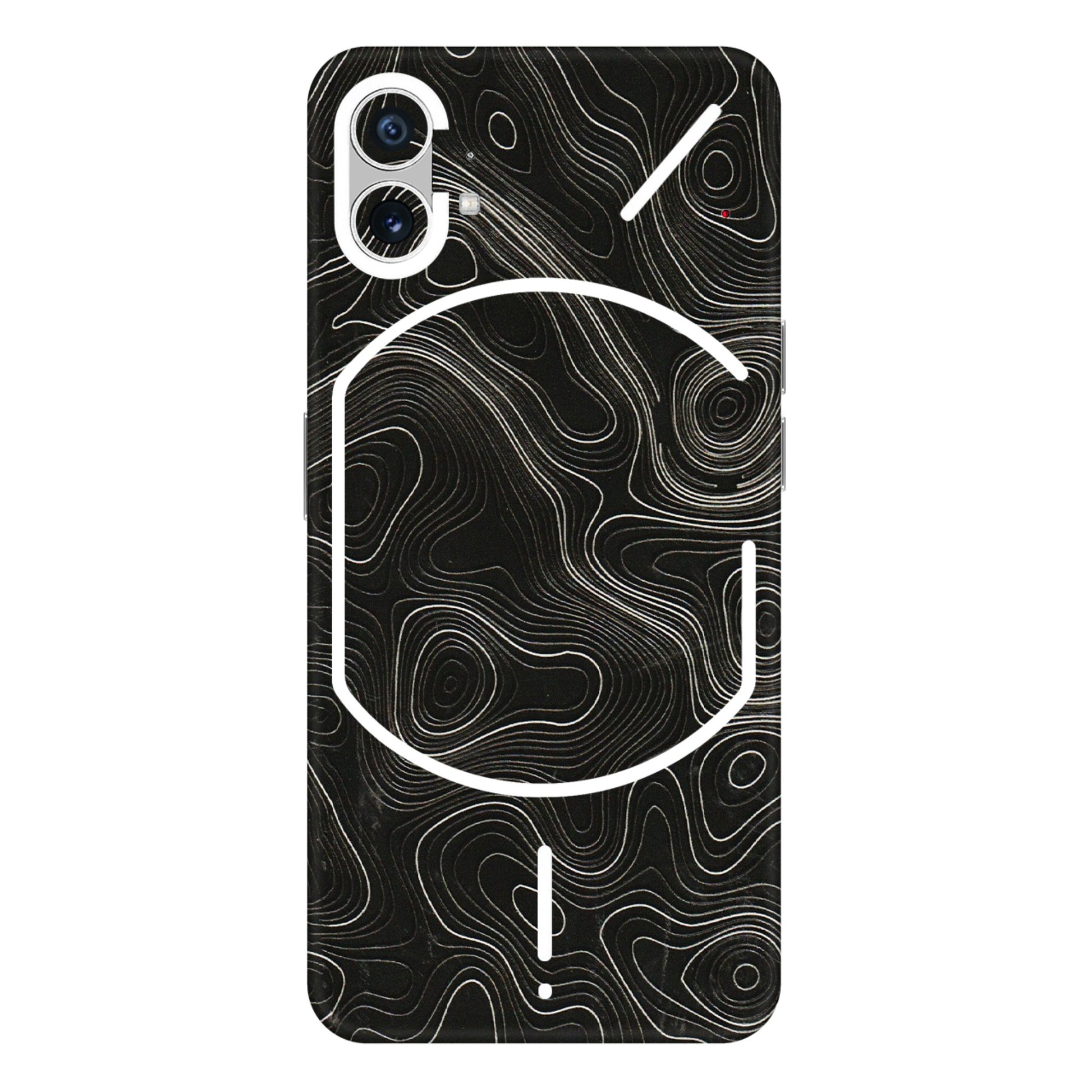 Nothing Phone Skins (All Models) - Black Swirl - 3D Embossed Finish (L-196) Nothing Phone 1 5G