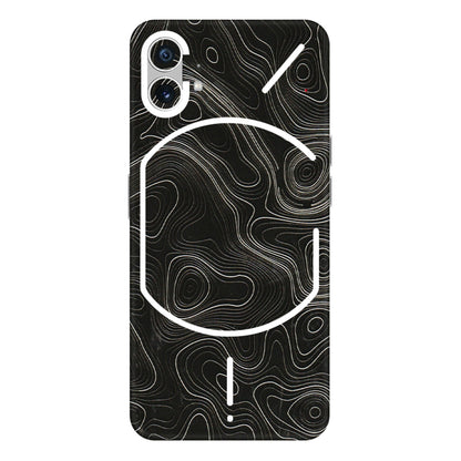 Nothing Phone Skins (All Models) - Black Swirl - 3D Embossed Finish (L-196) Nothing Phone 1 5G