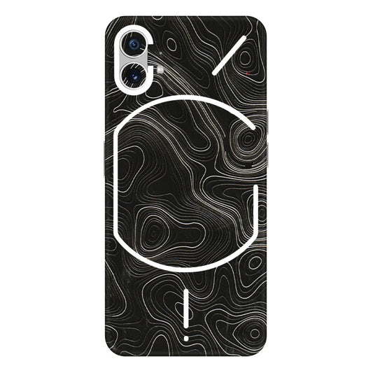 Nothing Phone Skins (All Models) - Black Swirl - 3D Embossed Finish (L-196) Nothing Phone 1 5G