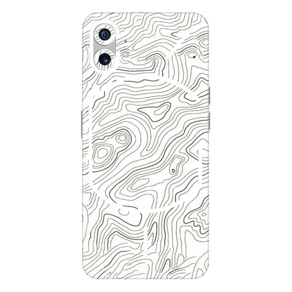 Nothing Phone Skins (All Models) - White Black Swirls  Latest - 3D Embossed Finish (L-219) Nothing Phone 1 5G