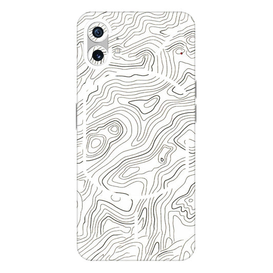 Nothing Phone Skins (All Models) - White Black Swirls  Latest - 3D Embossed Finish (L-219) Nothing Phone 1 5G