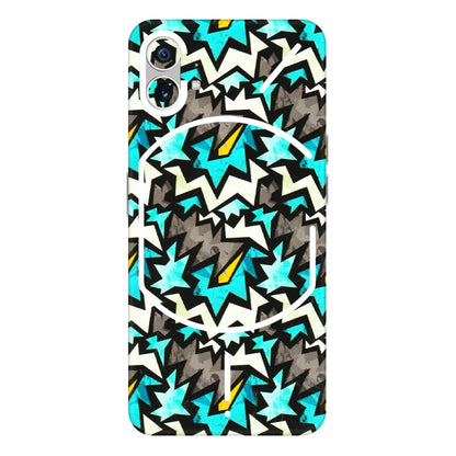 Nothing Phone Skins (All Models) - Funky Zig Zag - 3D Embossed Finish (L-223) Nothing Phone 1 5G