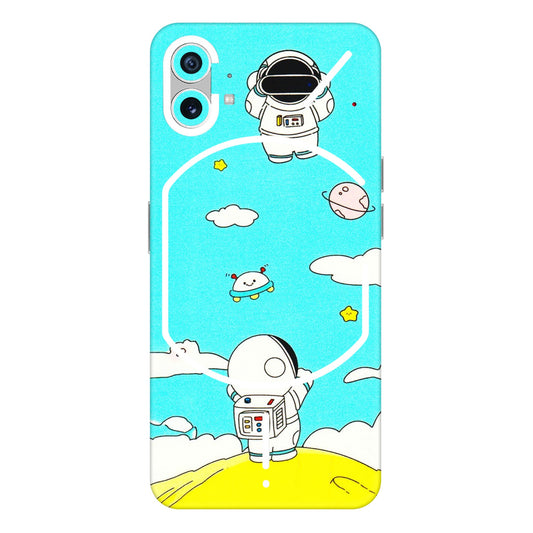 Nothing Phone Skins (All Models) - Blue Skies Astro Float - 3D Embossed Finish (L-230) Nothing Phone 1 5G