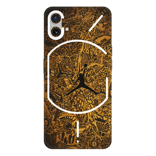 Nothing Phone Skins (All Models) - Premium Gold Basketball Player - 3D Embossed Finish (L-236) Nothing Phone 1 5G