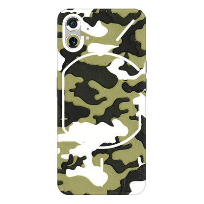 Nothing Phone Skins (All Models) - Camouflages White And Green - 3D Embossed Finish (L-243) Nothing Phone 1 5G