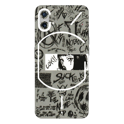 Nothing Phone Skins (All Models) - Never Have Love Anime - 3D Embossed Finish (L-260) Nothing Phone 1 5G