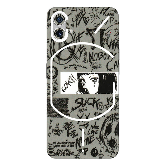 Nothing Phone Skins (All Models) - Never Have Love Anime - 3D Embossed Finish (L-260) Nothing Phone 1 5G