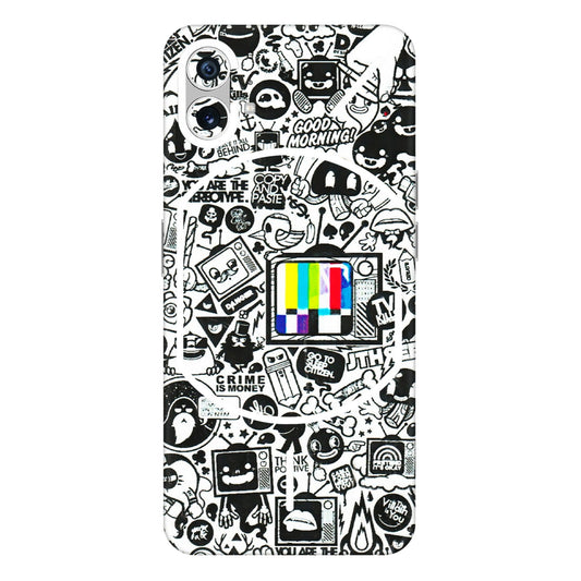 Nothing Phone Skins (All Models) - Doodles Positive Art  Latest - 3D Embossed Finish (L-263) Nothing Phone 1 5G