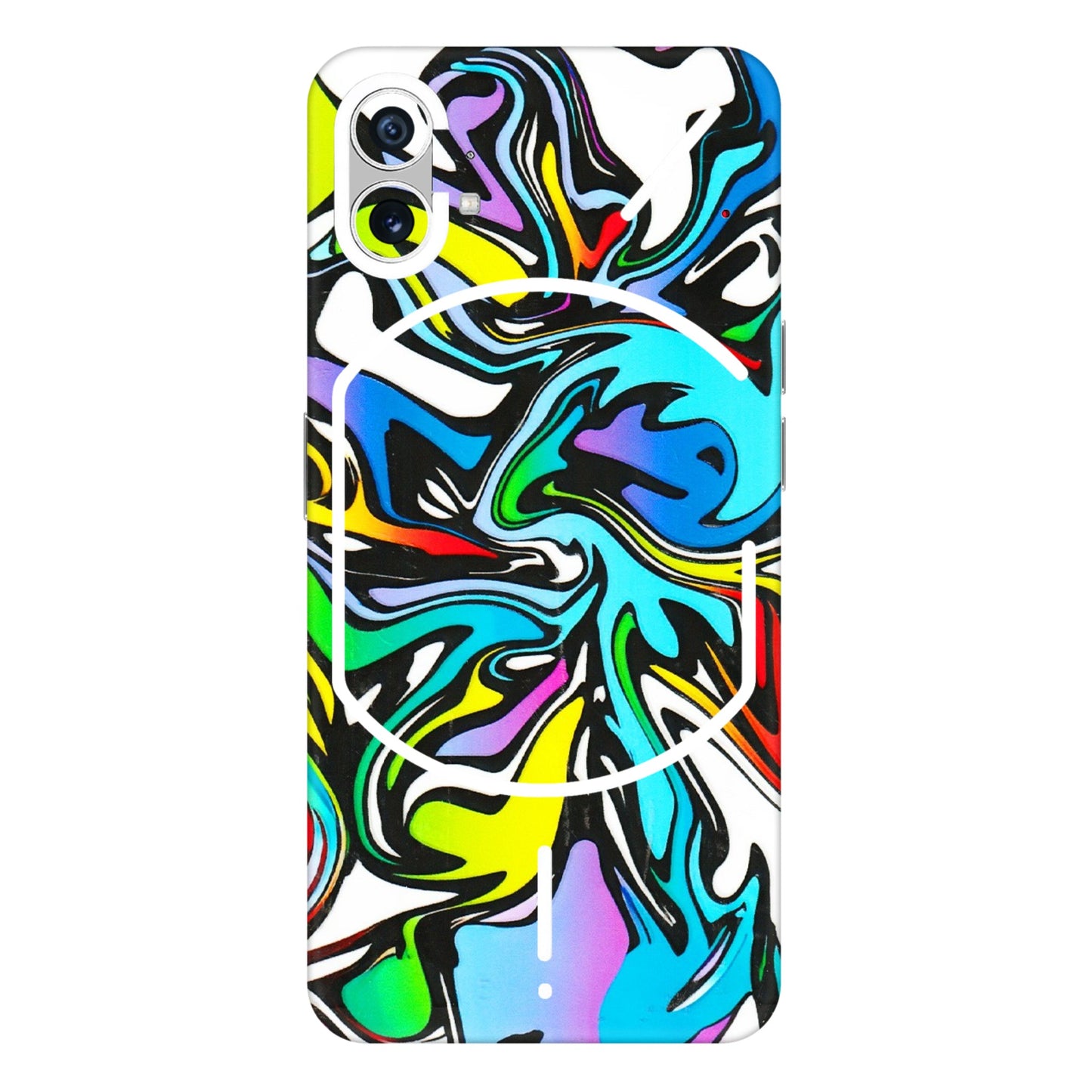 Nothing Phone Skins (All Models) - Abstract Colour Paints  Latest - 3D Embossed Finish (L-271) Nothing Phone 1 5G