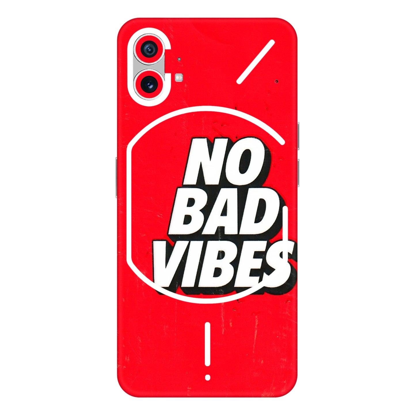 Nothing Phone Skins (All Models) - No Bad Vibes  Latest - 3D Embossed Finish (L-280) Nothing Phone 1 5G