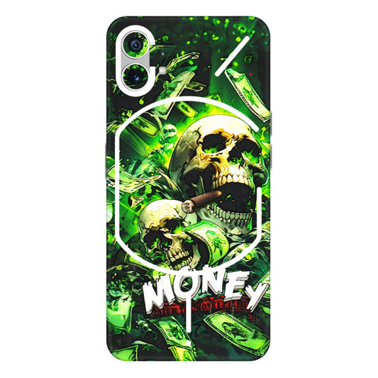 Nothing Phone Skins (All Models) - Skull Money - 3D Embossed Finish (L-303) Nothing Phone 1 5G