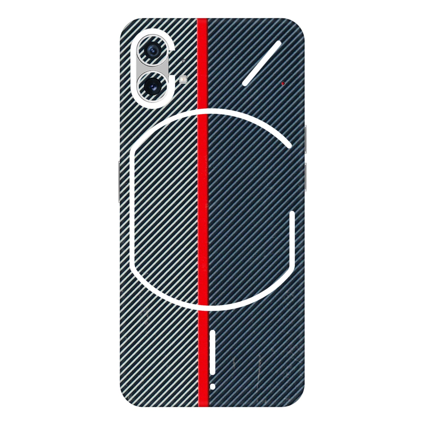 Nothing Phone Skins (All Models) - Blue Sober Lines - 3D Embossed Finish (L-305) Nothing Phone 1 5G